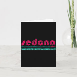 Sedona arizona retro vintage verweerd wandelen kaart