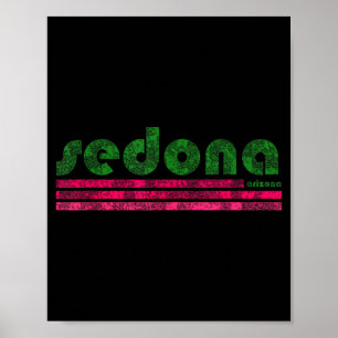 Sedona arizona retro vintage verweerd wandelen poster