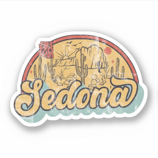 Sedona, Arizona Sticker (Voorkant)