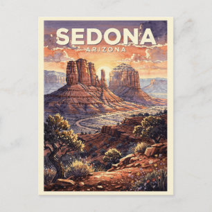 Sedona Arizona Vintage Briefkaart