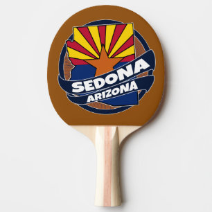 Sedona Arizona vlag barst pingpong paddle Tafeltennisbatje