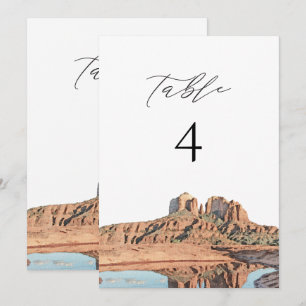 SEDONA Arizona Watercolor Carte Numéro de tableau