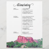 Sedona Arizona Wedding Weekend Welkomstreisroute (Achterkant)