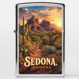 Sedona Arizona Zonsondergang Rode Rots Woestijn Re
