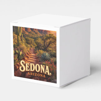 Sedona Arizona Zonsondergang Rode Rots Woestijn Re Bedankdoosjes