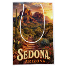 Sedona Arizona Zonsondergang Rode Rots Woestijn Re
