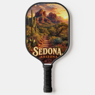 Sedona Arizona Zonsondergang Rode Rots Woestijn Re Pickleball Paddle