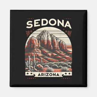 Sedona Az Hiking Outdoors Mountain Sedona Usa Retr Magneet