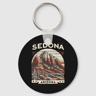Sedona Az Hiking Outdoors Mountain Sedona Usa Retr Sleutelhanger