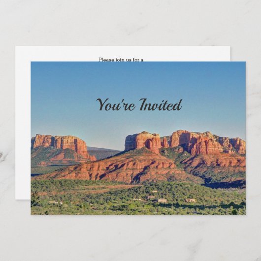 Sedona Bridal Shower Kaart (Voorkant / Achterkant)