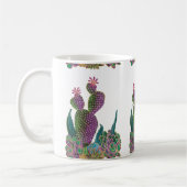 Sedona Cactus Flower Tiled design Mug (Gauche)