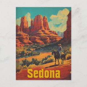Sedona Cowboy vintage Briefkaart