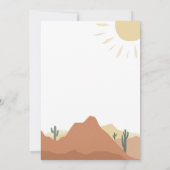 Sedona, Désert, Invitation de douche nuptiale (Dos)