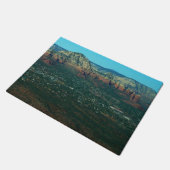 Sedona en Coffee Pot Rock van boven Deurmat (Schuin)