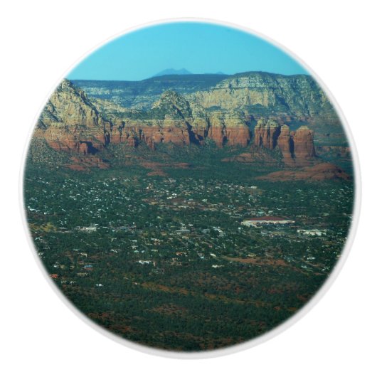 Sedona en Coffee Pot Rock van boven Keramische Knop (Voorkant)