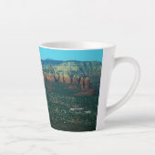 Sedona en Coffee Pot Rock van boven Latte Mok (Rechts)
