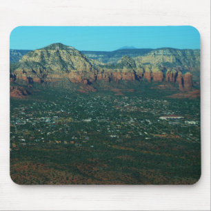 Sedona en Coffee Pot Rock van boven Muismat