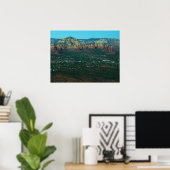 Sedona en Coffee Pot Rock van boven Poster (Thuiskantoor)