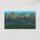 Sedona en Coffee Pot Rock van boven Visitekaartje (Achterkant)