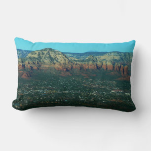 Sedona en Coffee Pot Rock vanuit de lucht Kussen