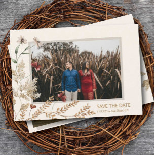 Sedona Garden Flat Save the Date Kaart