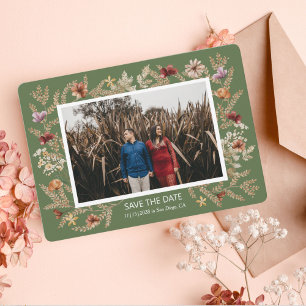 Sedona Garden Flat Save the Date Kaart