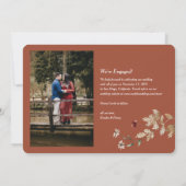 Sedona Garden Flat Save the Date Kaart (Achterkant)