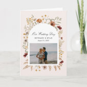 Sedona Garden Flowers Programme de jour de mariage (Devant)