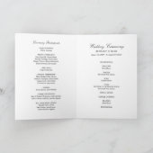 Sedona Garden Flowers Programme de jour de mariage (Intérieur)