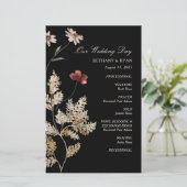 Sedona Garden Programme de mariage plat (Debout devant)