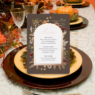 Sedona Garden Thanksgiving Menu Folie Uitnodiging