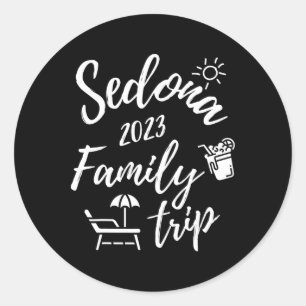 Sedona gezinsreis Arizona vakantie leuke bijpassen Ronde Sticker