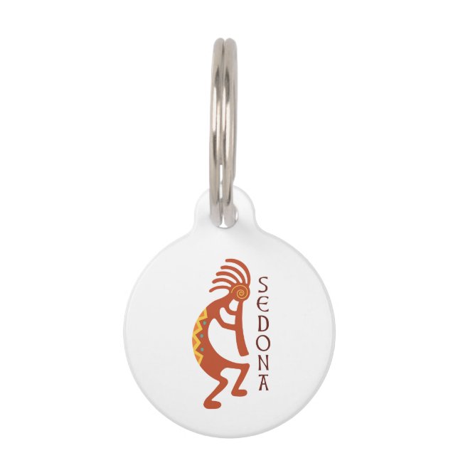 Sedona Kokopelli Huisdierpenning (Voorkant)