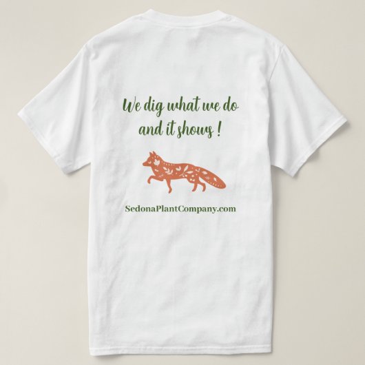 Sedona Plante Company Fox T-shirt (Design dos)