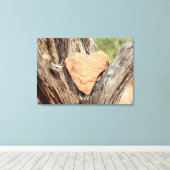 Sedona Red Rock Heart Ingewikkeld Canvas (Insitu (Houten vloer))