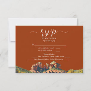 Sedona Red Rock kathedraal maaltijdkeuze RSVP Kaartje