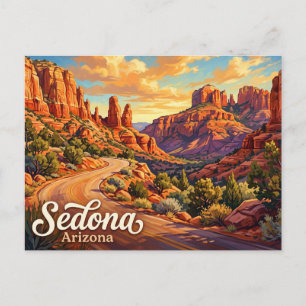 Sedona Red Rock Loop Road Arizona Briefkaart