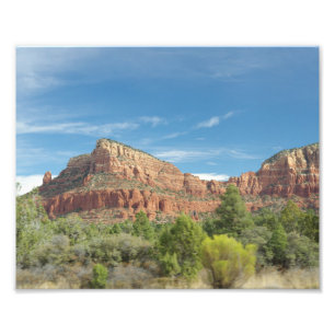 Sedona rode rotsen foto afdruk