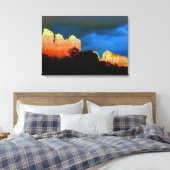 Sedona rode rotsen verpakt canvas afdruk (Insitu (Slaapkamer))