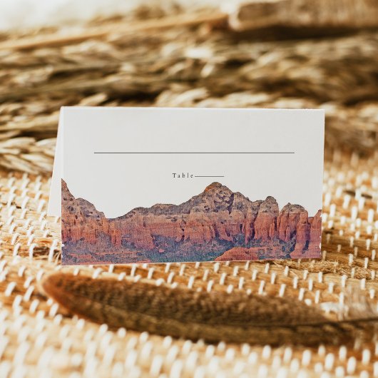 SEDONA Watercolor Desert Mariage Cartes de Place