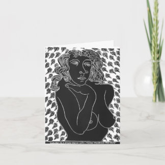 Seduction At A Simple Glance Folded Greeting Card Kaart