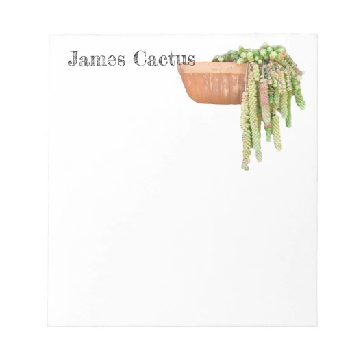 Sedum Donkey Tail Note Pad Notitieblok (Voorkant)