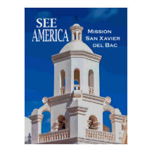 "See America" missie San Xavier Poster