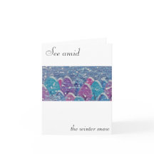 See amid the Winter snow Christmas card