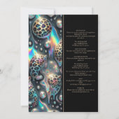 SEE BACK All-In-One Exotic Posh Wedding Invitation (Dos)