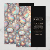 SEE BACK All-In-One Exotic Posh Wedding Invitation (Devant / Derrière)