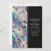 SEE BACK All-In-One Exotic Posh Wedding Invitation (Devant)