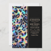 SEE BACK All-In-One Exotic Posh Wedding Invitation (Devant)