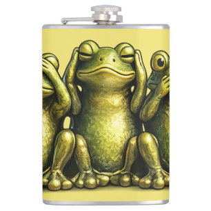 See Hear Speak No Evil Funny Frogs Heupfles