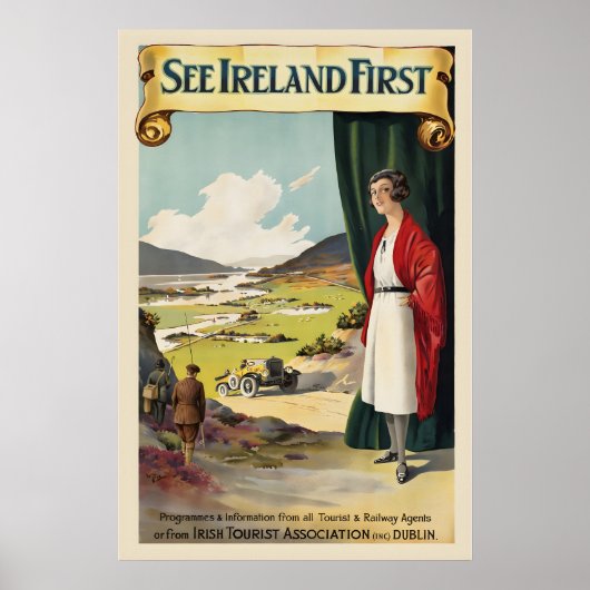 See Ireland First Vintage Travel Poster (Devant)